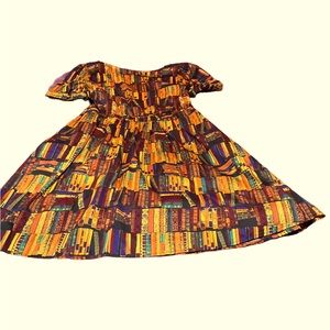 A line book shelf print dress by ModCloth